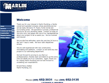 Tablet Screenshot of marlinplumbing.net